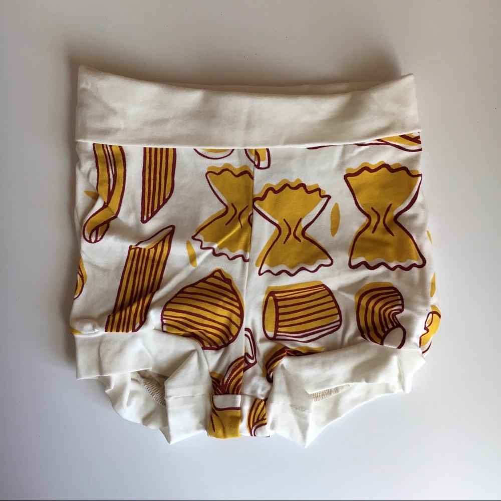 Hand Screenprinted Pasta Shorties